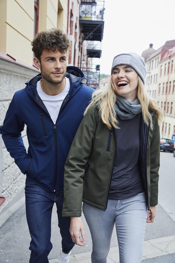 Chaqueta SoftShell Mujer · Con Capucha Desmontable · Tejido Polar · Elástica royal front