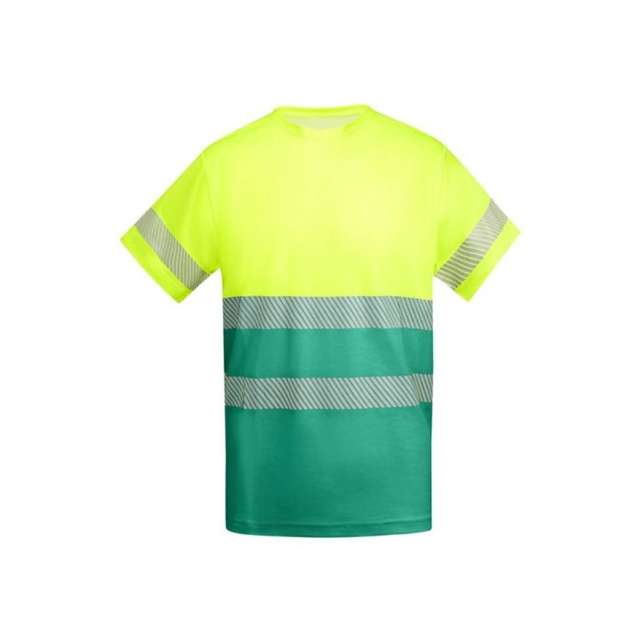 CAMISETA AV ALGODÓN POLIESTER AMARILLO MARINO VERDE