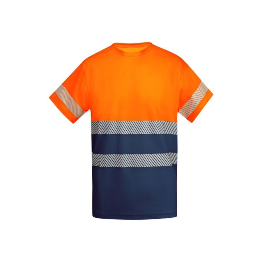 CAMISETA AV ALGODÓN POLIESTER NARANJA MARINO