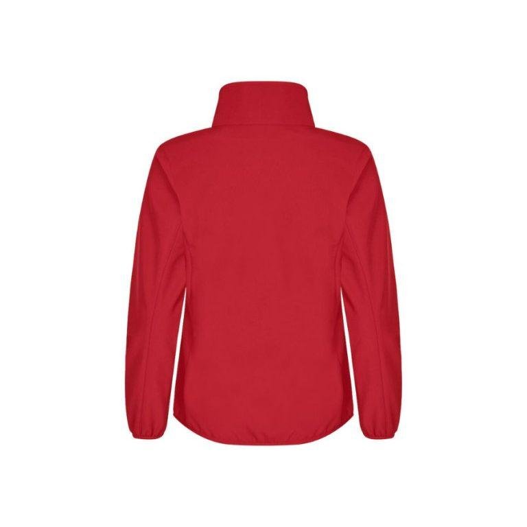 Chaqueta SoftShell Mujer · Tejido Polar · Cinta Elástica en Manga · Funcional · NW ROJO FRONT