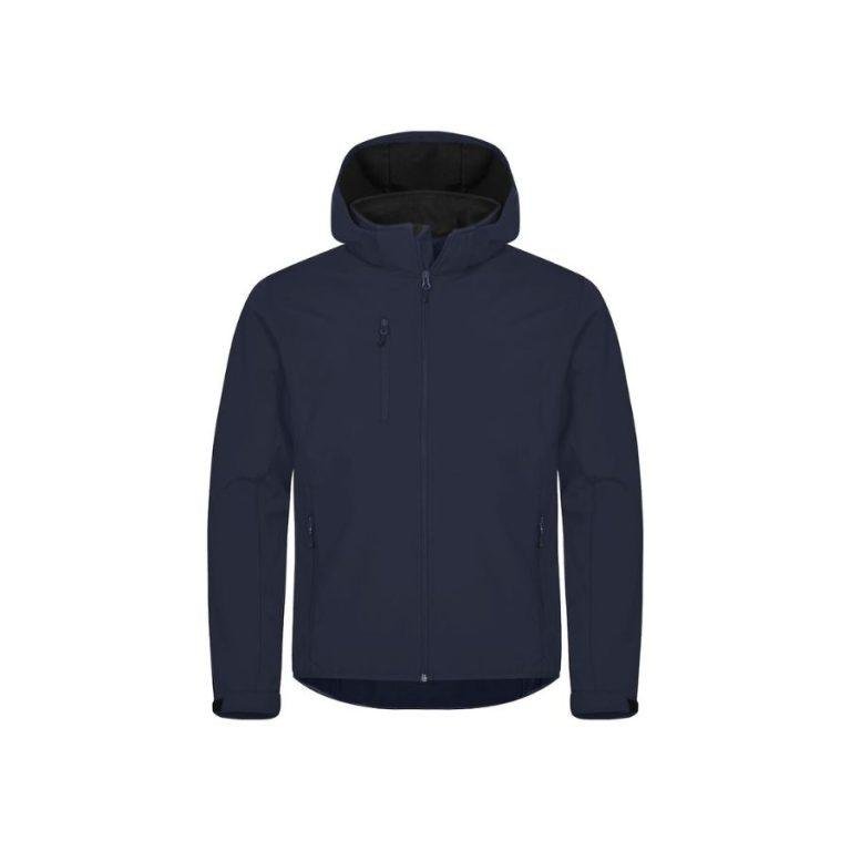 Chaqueta SoftShell · Con Capucha Desmontable · Tejido Polar · Elástica NAVY FRONT