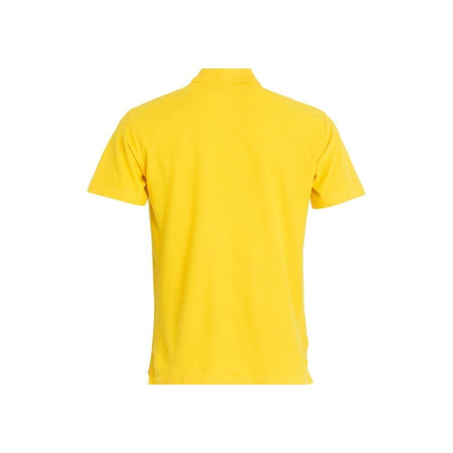 POLO HOMBRE 100% ALGODÓN · MANGA CORTA CON ABERTURAS LATERALES · 190GSM · BASIC POLO AMARILLO DET