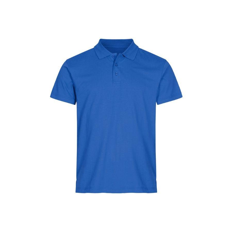POLO HOMBRE 100% ALGODÓN · MANGA CORTA CON ABERTURAS LATERALES · 190GSM · BASIC POLO AZUL REAL DEL