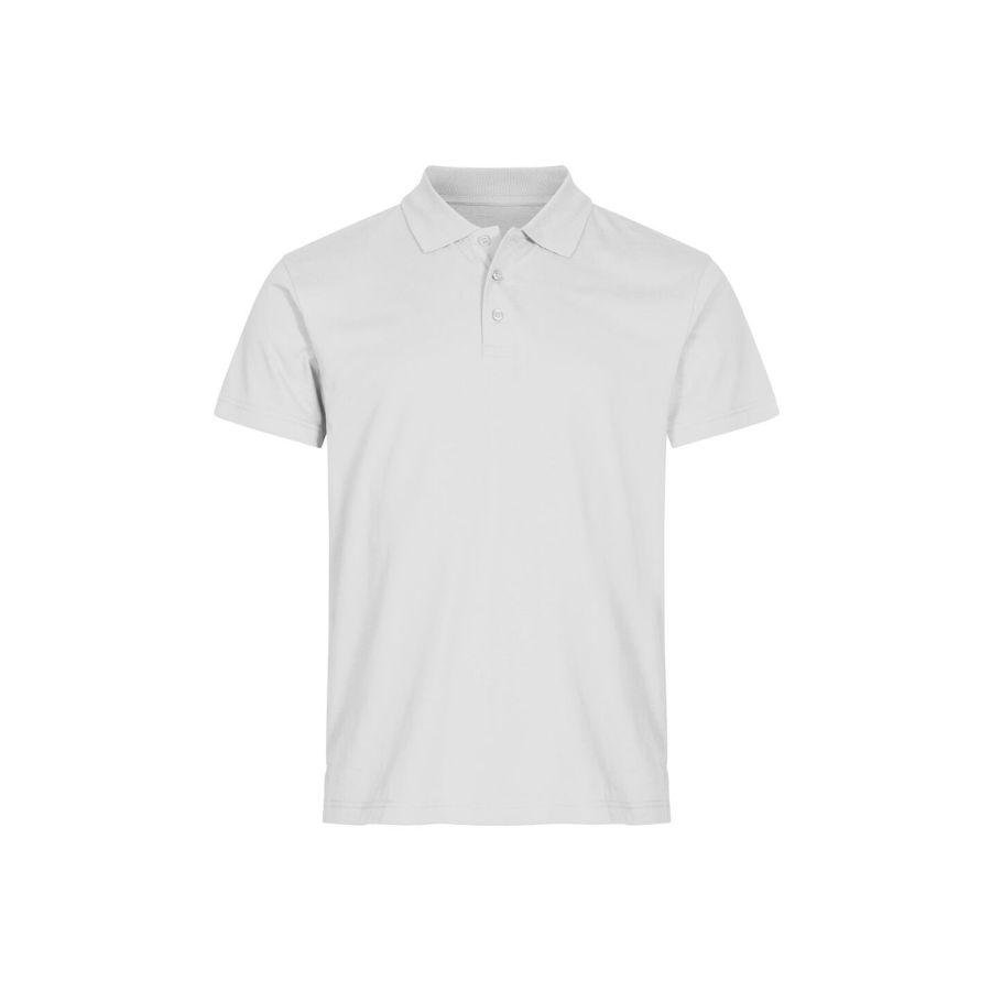 POLO HOMBRE 100% ALGODÓN · MANGA CORTA CON ABERTURAS LATERALES · 190GSM · BASIC POLO BLANCO DEL