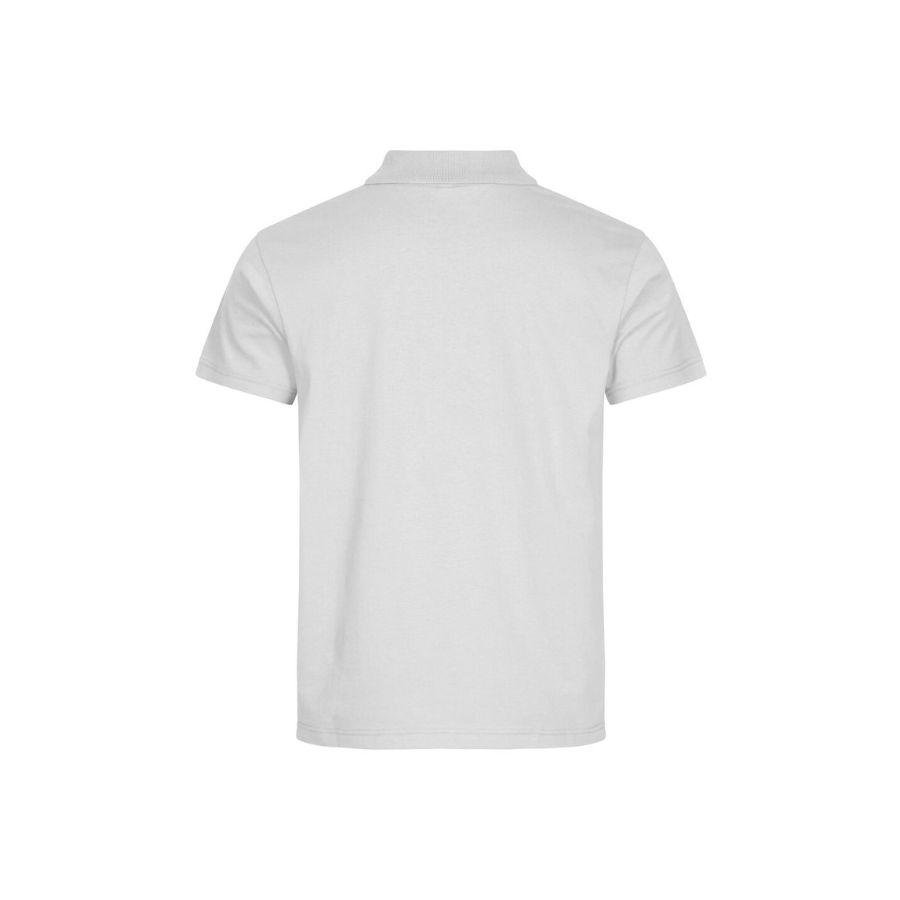 POLO HOMBRE 100% ALGODÓN · MANGA CORTA CON ABERTURAS LATERALES · 190GSM · BASIC POLO BLANCO DET