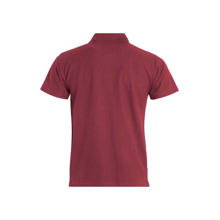 POLO HOMBRE 100% ALGODÓN · MANGA CORTA CON ABERTURAS LATERALES · 190GSM · BASIC POLO BURDEOS DET