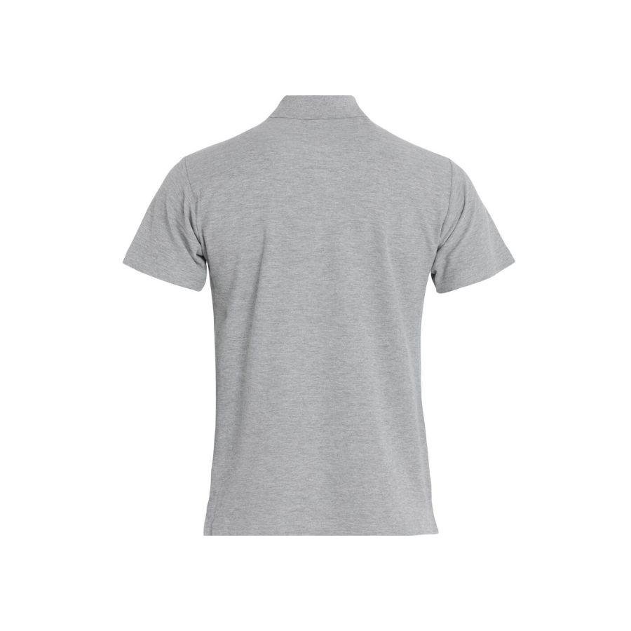 POLO HOMBRE 100% ALGODÓN · MANGA CORTA CON ABERTURAS LATERALES · 190GSM · BASIC POLO GRIS MARENGO DET
