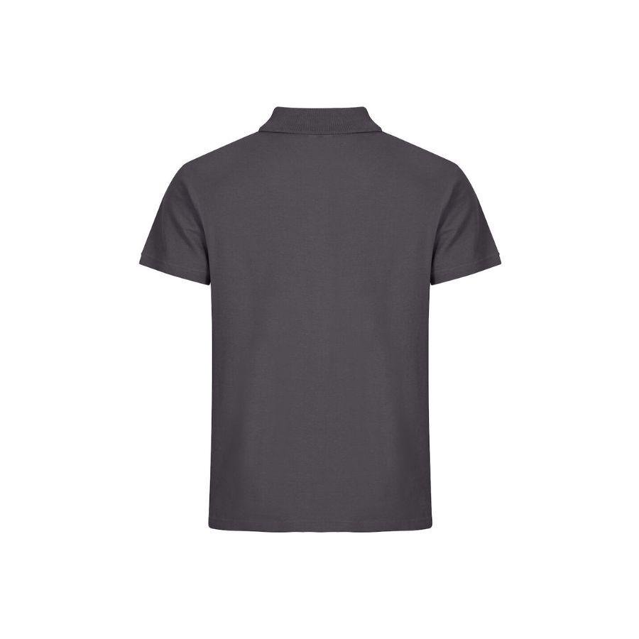 POLO HOMBRE 100% ALGODÓN · MANGA CORTA CON ABERTURAS LATERALES · 190GSM · BASIC POLO GRIS METAL DET
