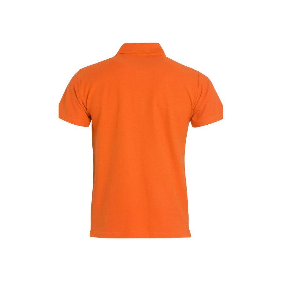 POLO HOMBRE 100% ALGODÓN · MANGA CORTA CON ABERTURAS LATERALES · 190GSM · BASIC POLO NARANJA ROJIZO DET