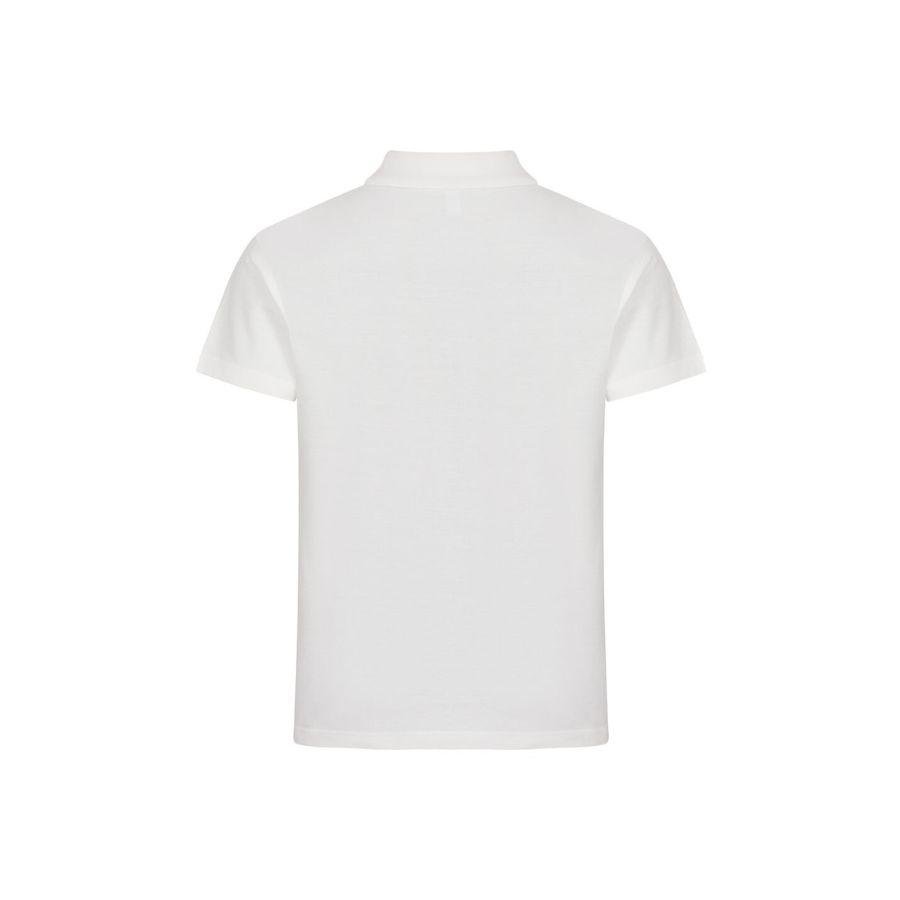 POLO HOMBRE 100% ALGODÓN · MANGA CORTA CON ABERTURAS LATERALES · 190GSM · BASIC POLO OFF WHITE DET