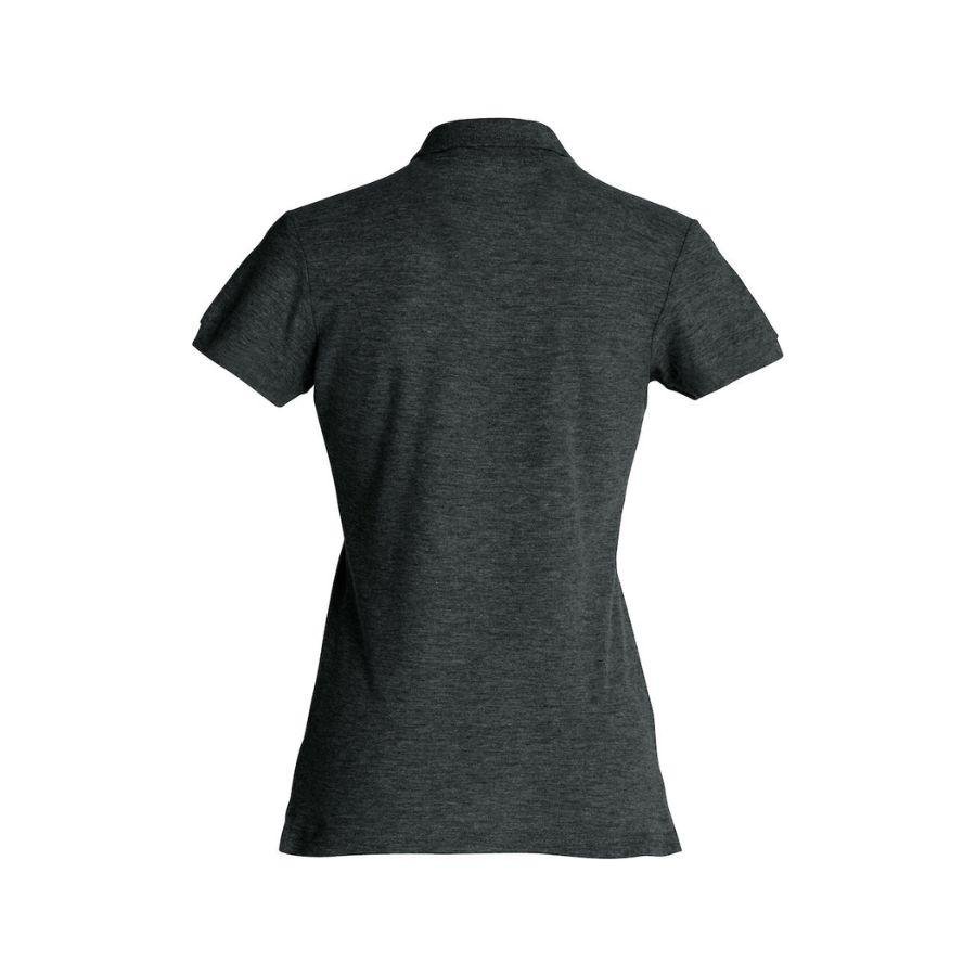 POLO MUJER 100% ALGODÓN · MANGA CORTA CON ABERTURAS LATERALES · 190GSM · BASIC POLO ANTRACITA DET