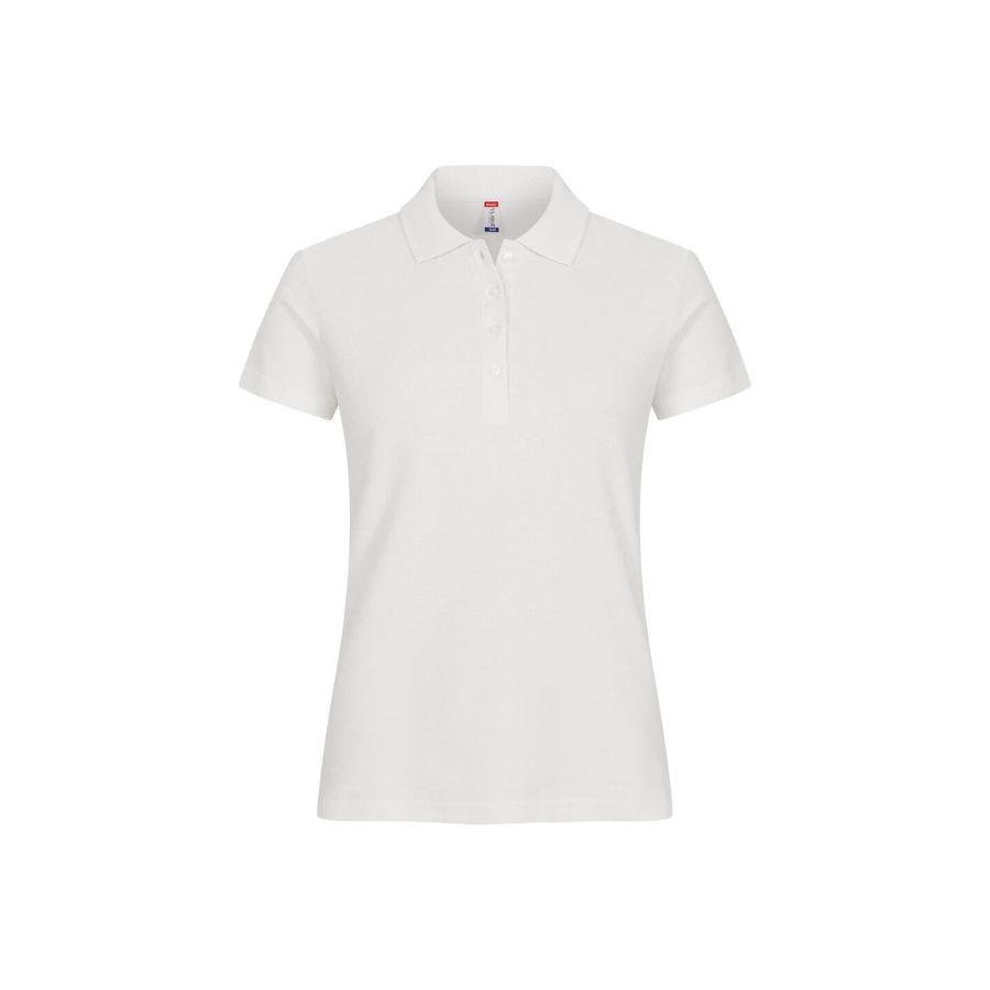 POLO MUJER 100% ALGODÓN · MANGA CORTA CON ABERTURAS LATERALES · 190GSM · BASIC POLO OFF WHITE DEL