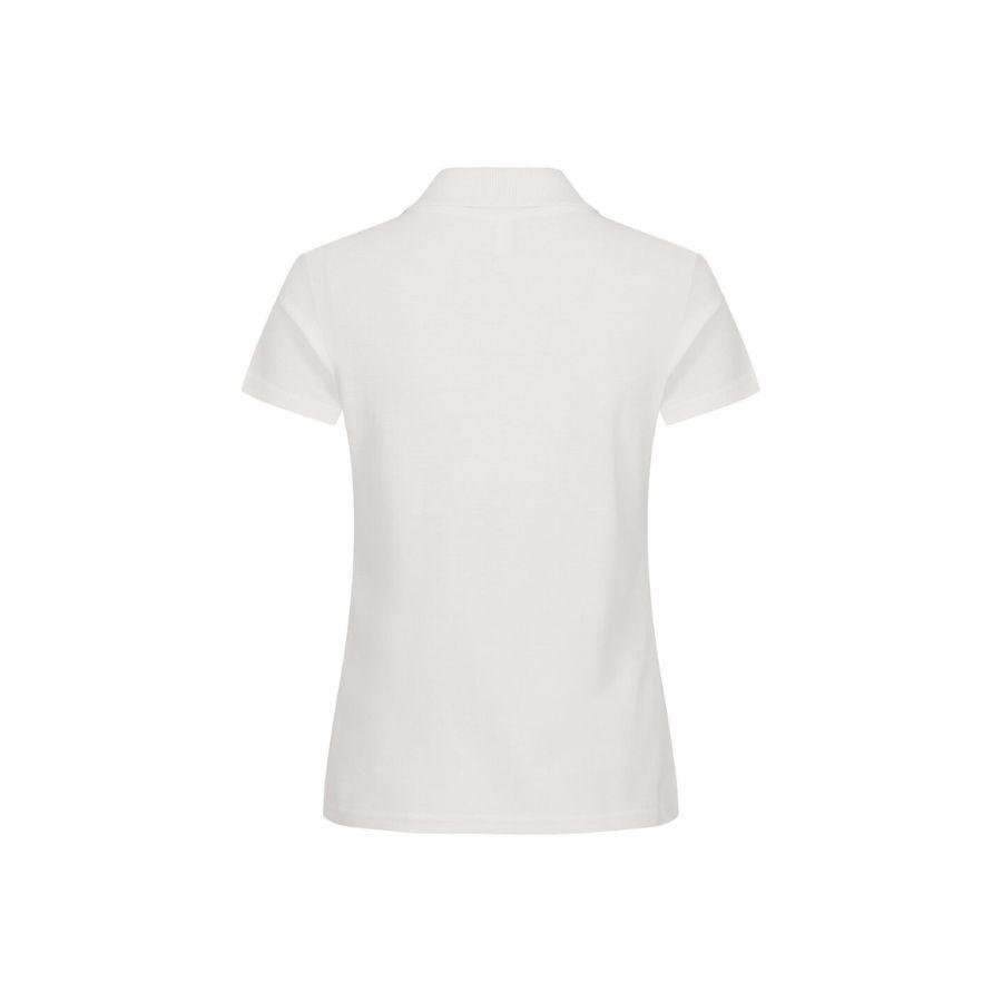 POLO MUJER 100% ALGODÓN · MANGA CORTA CON ABERTURAS LATERALES · 190GSM · BASIC POLO OFF WHITE DET