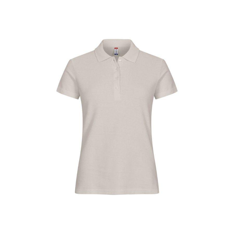 POLO MUJER 100% ALGODÓN · MANGA CORTA CON ABERTURAS LATERALES · 190GSM · BASIC POLO PIEDRA DEL