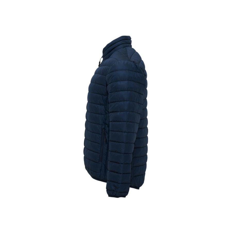 CHAQUETA EFECTO PLUMAS · PRENDA LIGERA · 300GSM · DOS BOLSILLOS · 5094 AZUL MARINO LATERAL