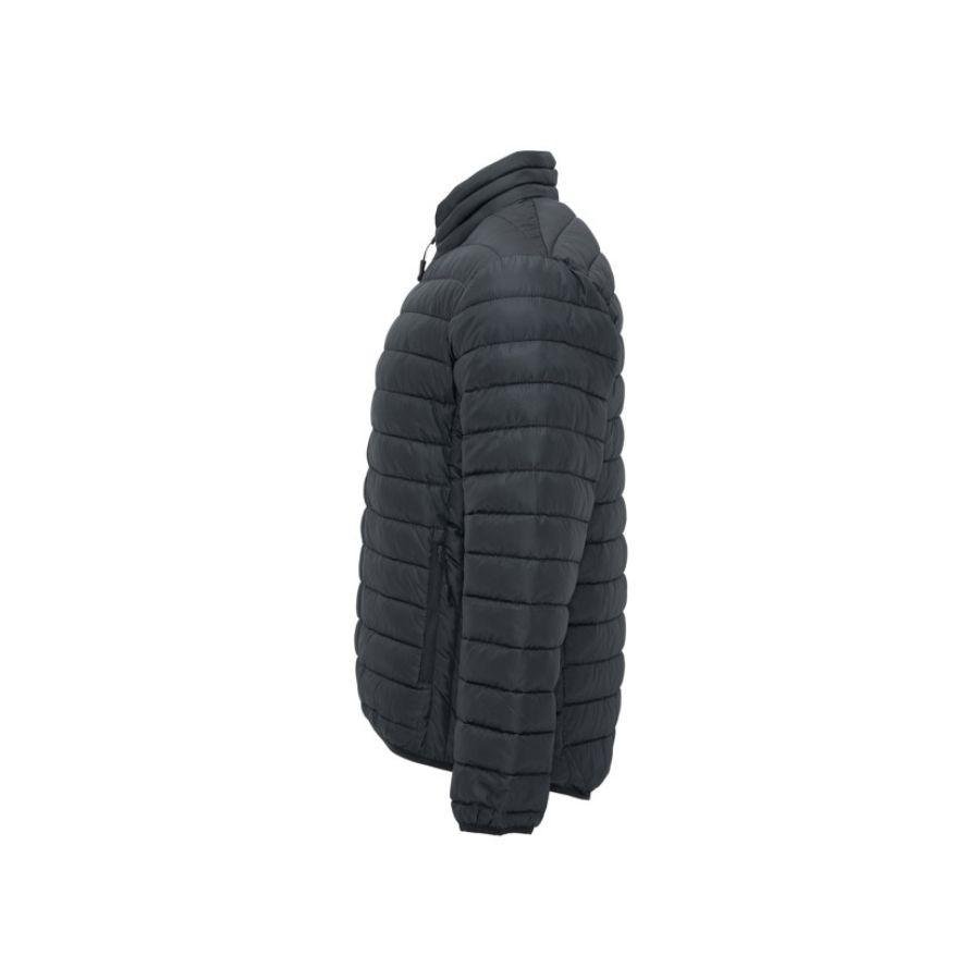 CHAQUETA EFECTO PLUMAS · PRENDA LIGERA · 300GSM · DOS BOLSILLOS · 5094 EBANO LATERAL