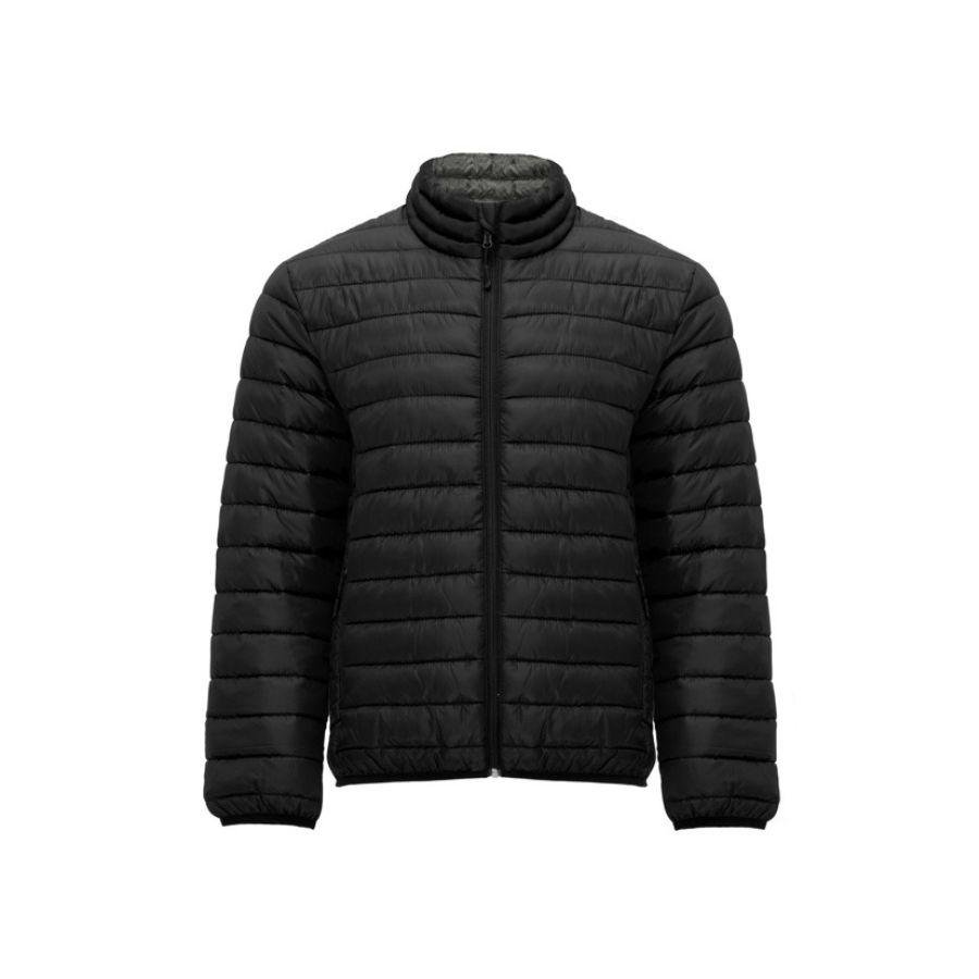 CHAQUETA EFECTO PLUMAS · PRENDA LIGERA · 300GSM · DOS BOLSILLOS · 5094 NEGRO FRONT