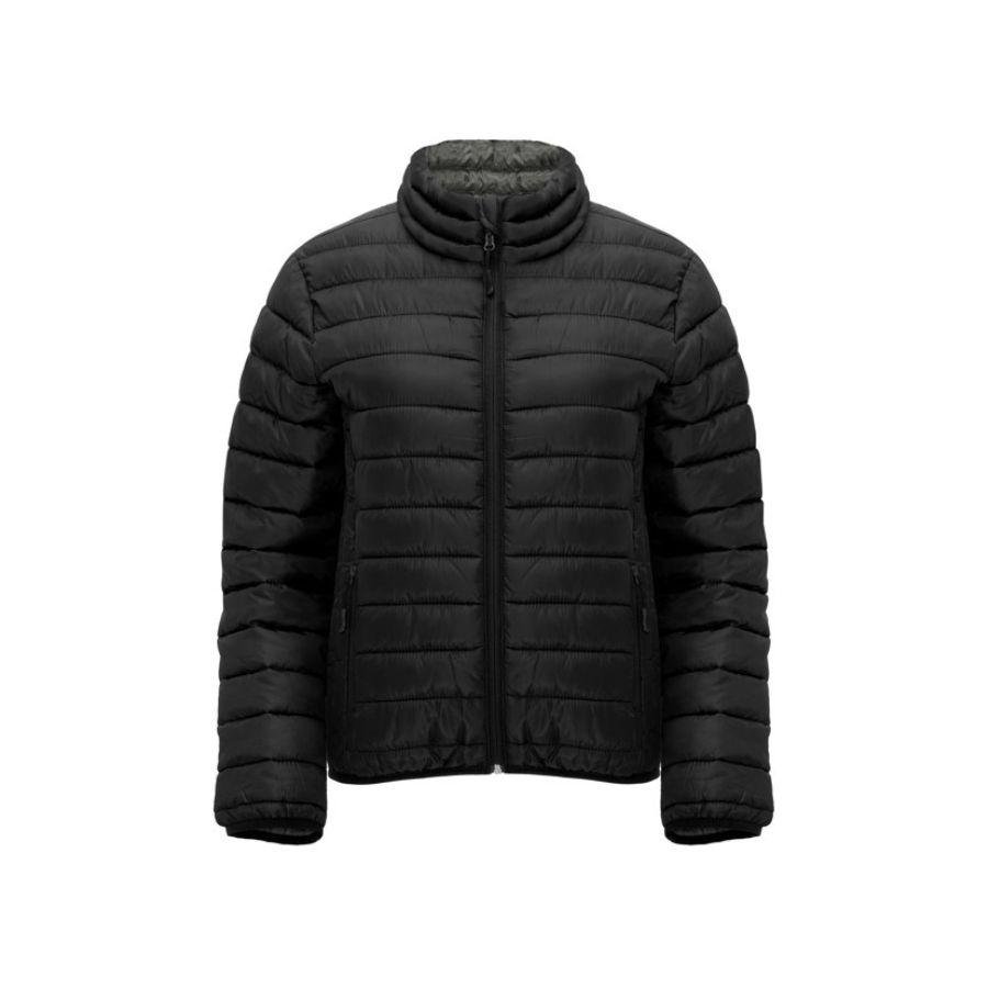CHAQUETA MUJER PLUMAS · PRENDA LIGERA · 300GSM · DOS BOLSILLOS · 5094 NEGRO FRONT