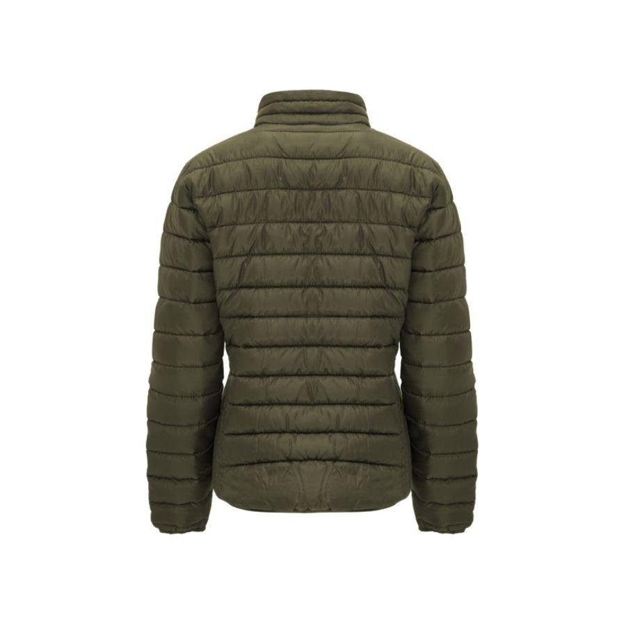 CHAQUETA MUJER PLUMAS · PRENDA LIGERA · 300GSM · DOS BOLSILLOS · 5094 VERDE MILITAR BACK