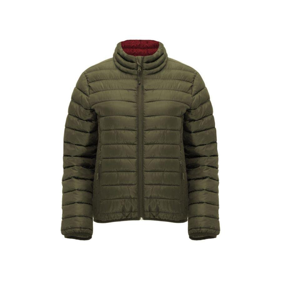 CHAQUETA MUJER PLUMAS · PRENDA LIGERA · 300GSM · DOS BOLSILLOS · 5094 VERDE MILITAR FRONT