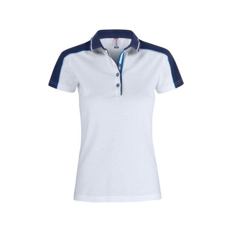 POLO MUJER PIQUÉ · MULTICOLOR · 100 % ALGODÓN · TEJIDO PRE-ENCOGIDO · 200 GSM · BLANCO DEL