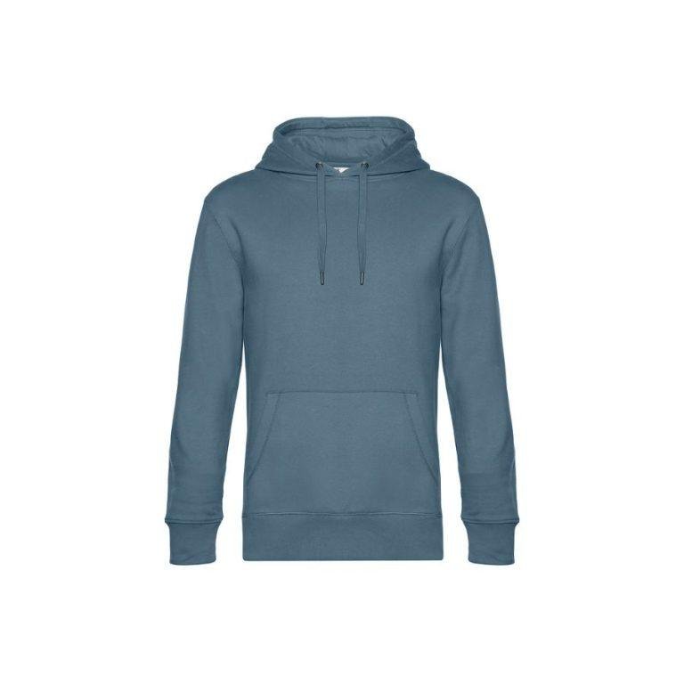 Sudadera con Capucha · Calidad Media · 300 GSM · Colores Básicos · King AZUL NORDICO FRONT