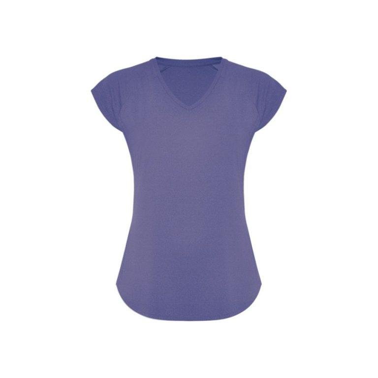 CAMISETA MUJER MULTIDEPORTE · CUELLO PICO · 160GSM · TACTO ALGODÓN · 6667