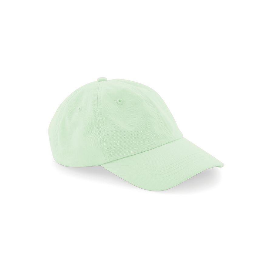 GORRA BASEBALL · COLOR PASTEL · 100%ALGODÓN · 6 PANELES · AB653 VERDE PASTEL FRONT
