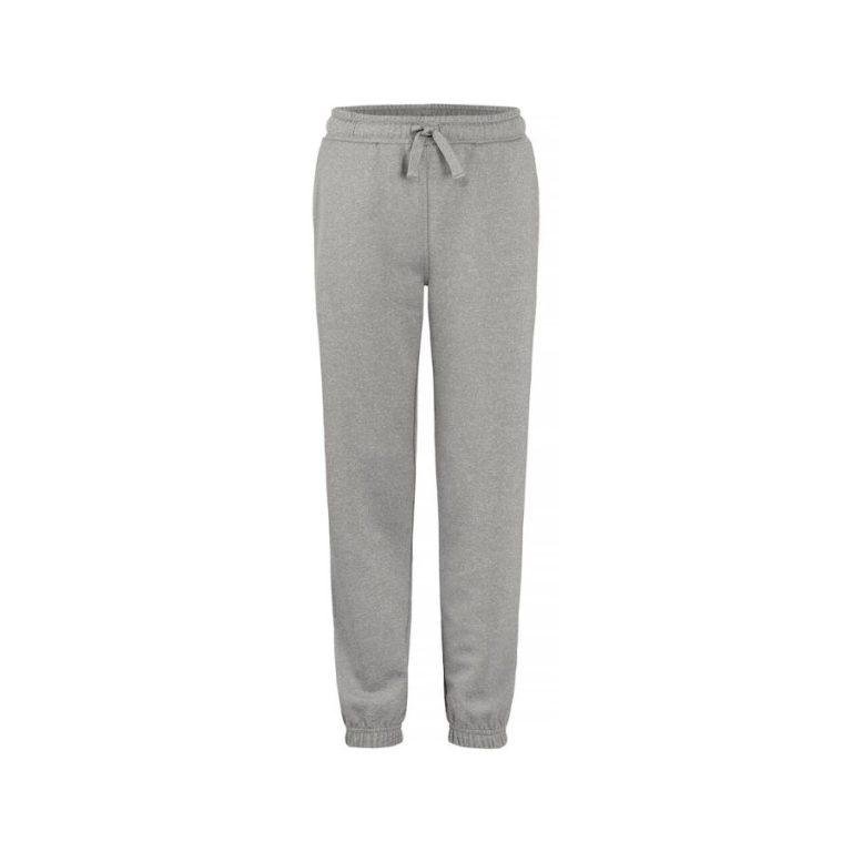 PANTALÓN CHÁNDAL · TOBILLOS ELÁSTICOS · COSTURAS REFORZADAS · BASIC PANTS GRIS FRONT