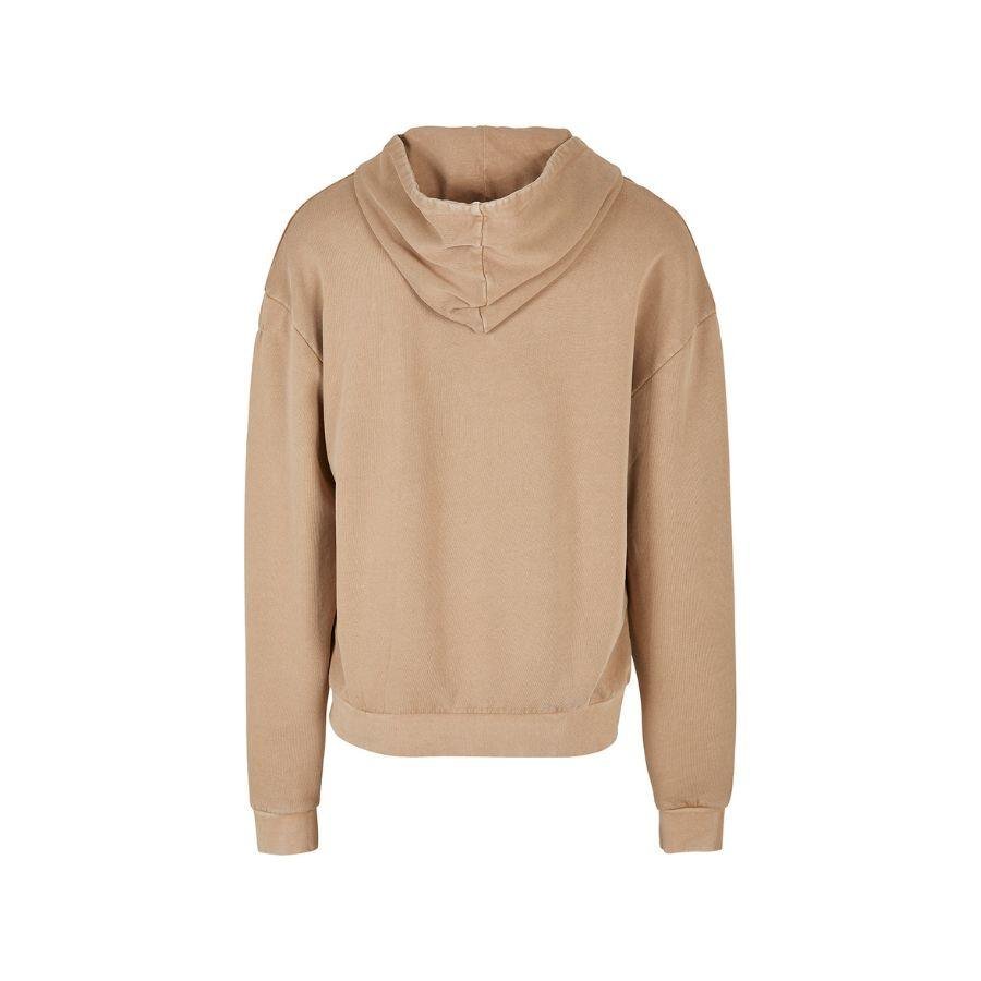 SUDADERA ÁCID WASHED · HOMBROS CAÍDOS · ALGODÓN PURO · 300GSM · SIN CORDONES · A204.39 BEIGE BACK