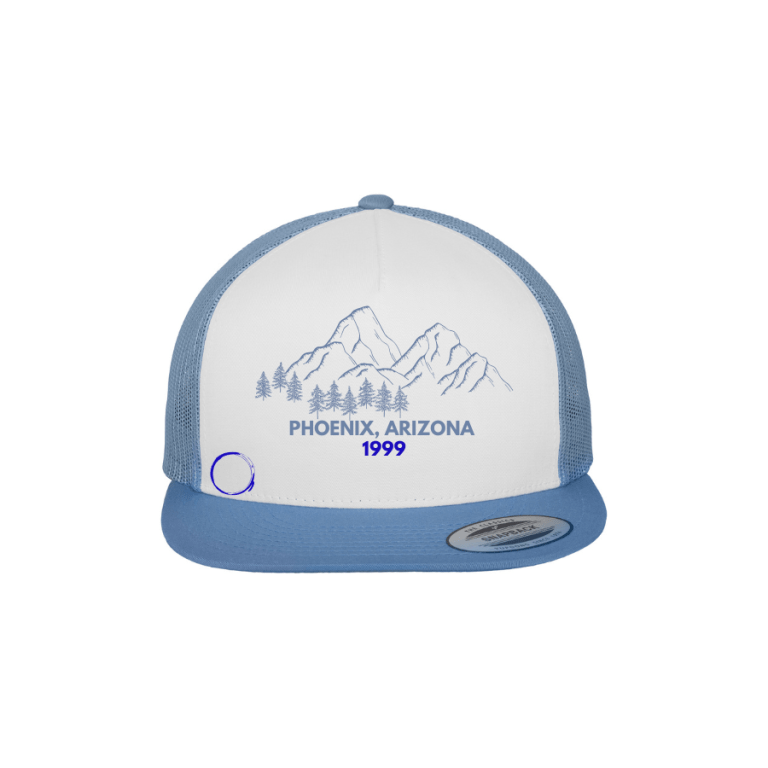 GORRA CLASICA TRUCKER · VISERA PLANA · 5 PANELES · CIERRE AJUSTABLE · A302