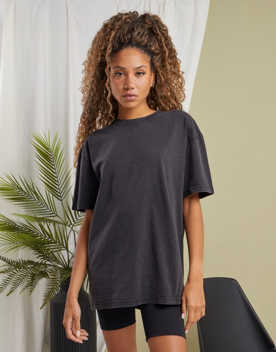 CAMISETA MUJER LAVADO ÁCIDO 220GSM | BY270