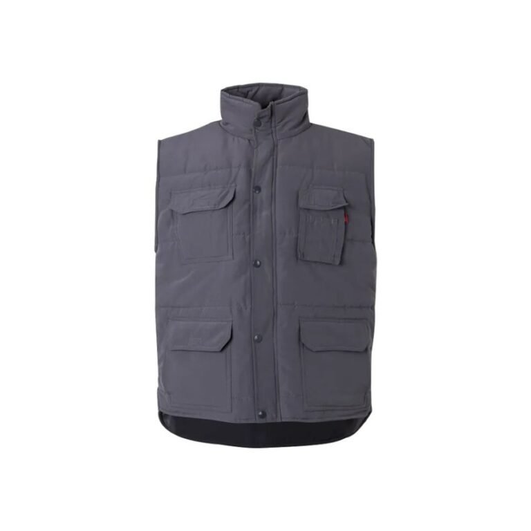 CHALECO ACOLCHADO · MULTIBOLSILLOS · CORTAVIENTOS EN SISA · 220 GSM · 108