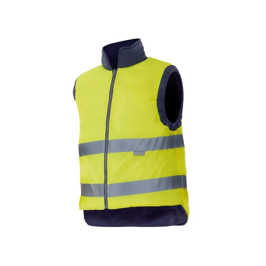 CHALECO REVERSIBLE AMARILLO MARINO