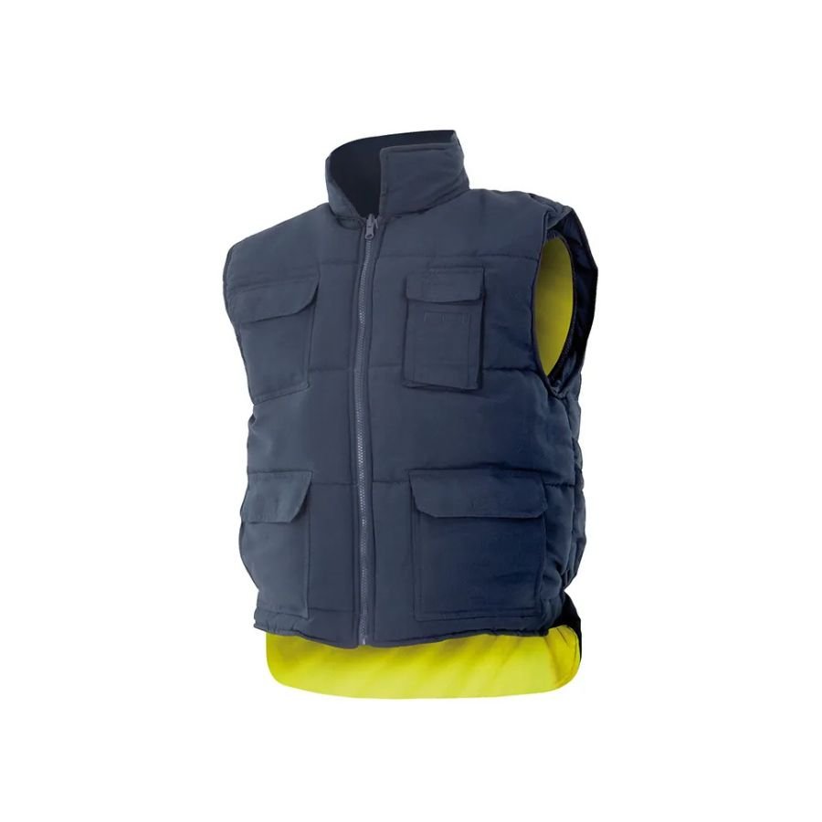 CHALECO REVERSIBLE MARINO AMARILLO