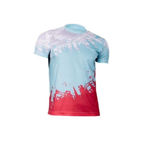 CAMISETA TROPI AZUL ROJA