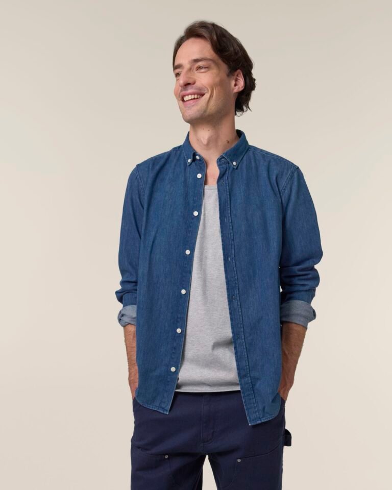Stanley Denim Shirt - Mid Wash