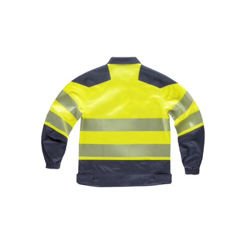 CHAQUETA AV COMBINADA AZUL FLUOR FRONT