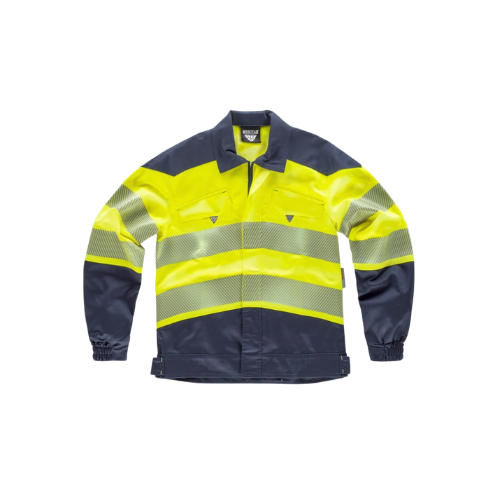 CHAQUETA AV COMBINADA AZUL FLUOR FRONT