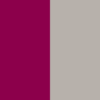 CHAQUETA ESTILO UNIVERSITARIO 320GSM | K497 - Morado Vino-Gris Oxford