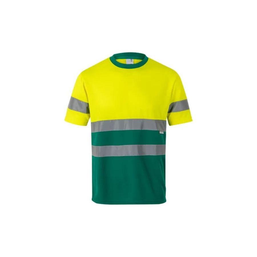 Camiseta Alta Visibilidad Reflatex Amarillo Fluor-Verde Front