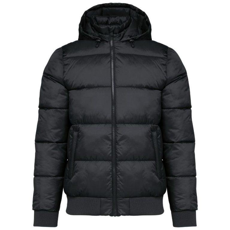 Chaqueta Acolchada Unisex · Impermeable · Tejido Ligero · Estilo Urbano · Personalizble Negro