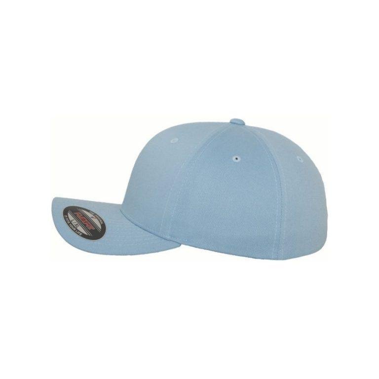 GORRA BASEBALL · ELÁSTICA · NUCA CERRADA · 270 GMS · CINTA ABSORBENTE - CAROLINA BLUE LATERAL