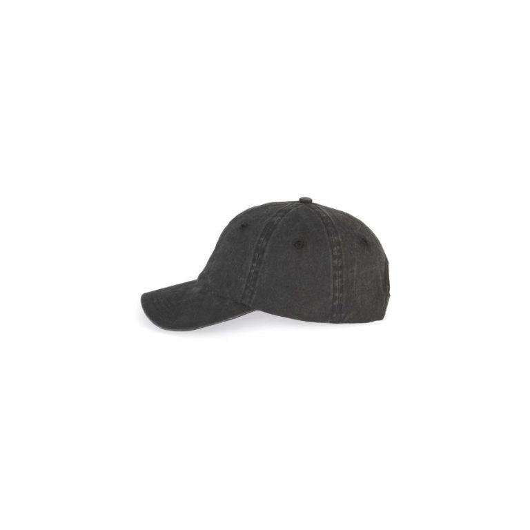 GORRA EFECTO LAVADO · ALGODÓN ORGÁNICO · 300 GMS · PIEZA ÚNICA · AS040 WASHED BLACK