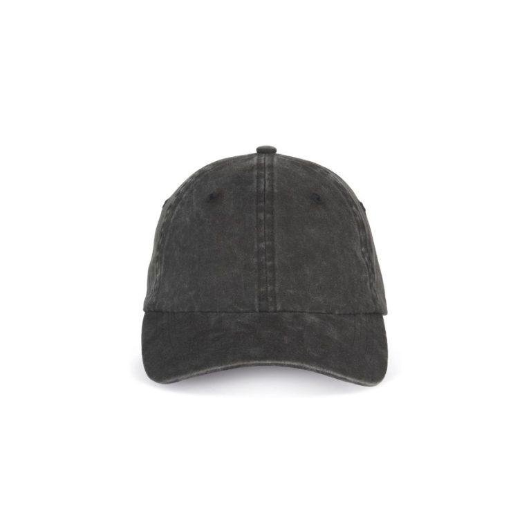 GORRA EFECTO LAVADO · ALGODÓN ORGÁNICO · 300 GMS · PIEZA ÚNICA · AS040 WASHED BLACK