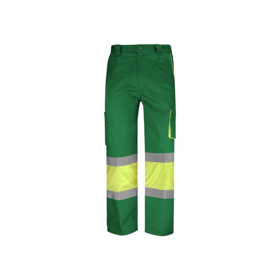 Pantalón Alta Visibilidad Combinado Amarillo Fluor-Verde