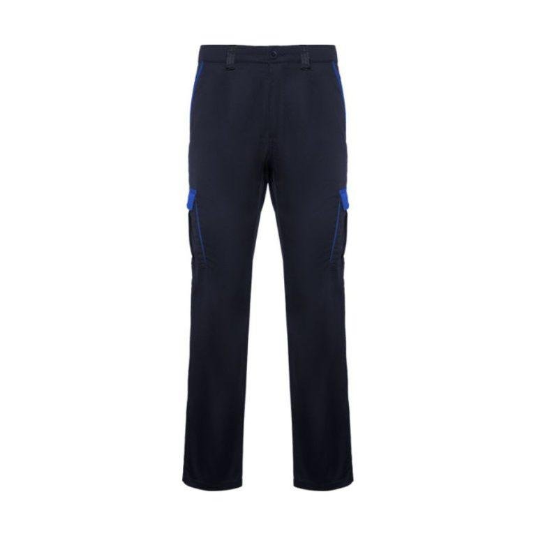 Pantalón Multibolsillos Elástico Combinado Azul Marino-Azul Royal Front
