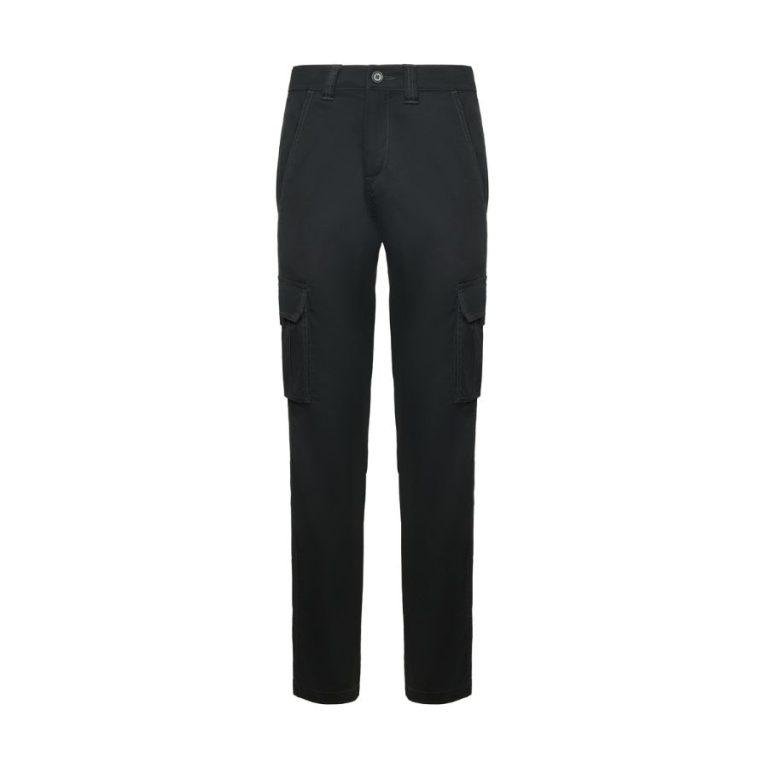 Pantalón Multibolsillos Elástico Mujer Plomo Oscuro Front