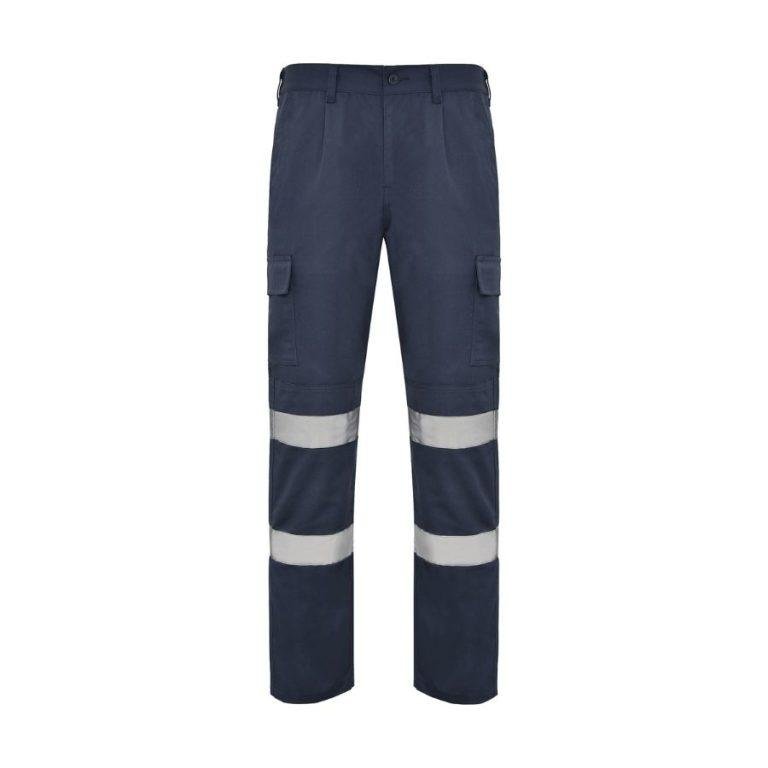 Pantalón Multibolsillos Reflectante Gris Front