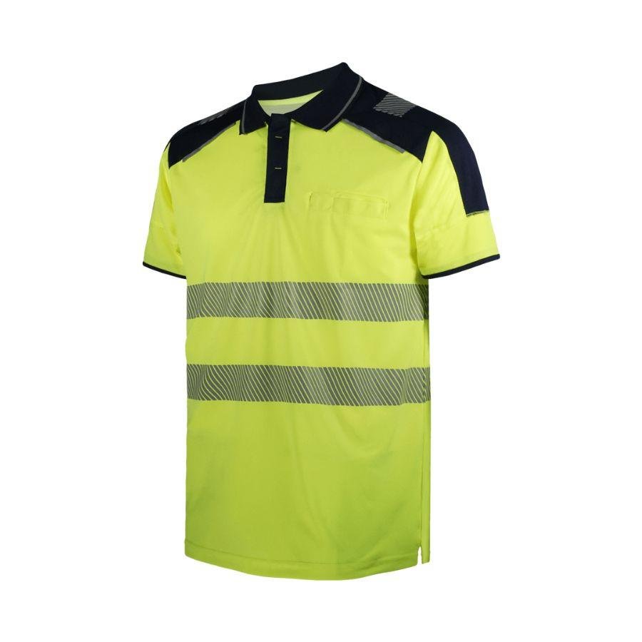 POLO MANGA CORTA AV BANDAS SEGMENTADAS 140GSM | WR2318